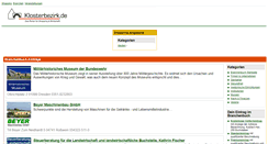 Desktop Screenshot of klosterbezirk.de